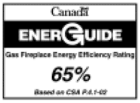 EnerGuide label for fireplaces