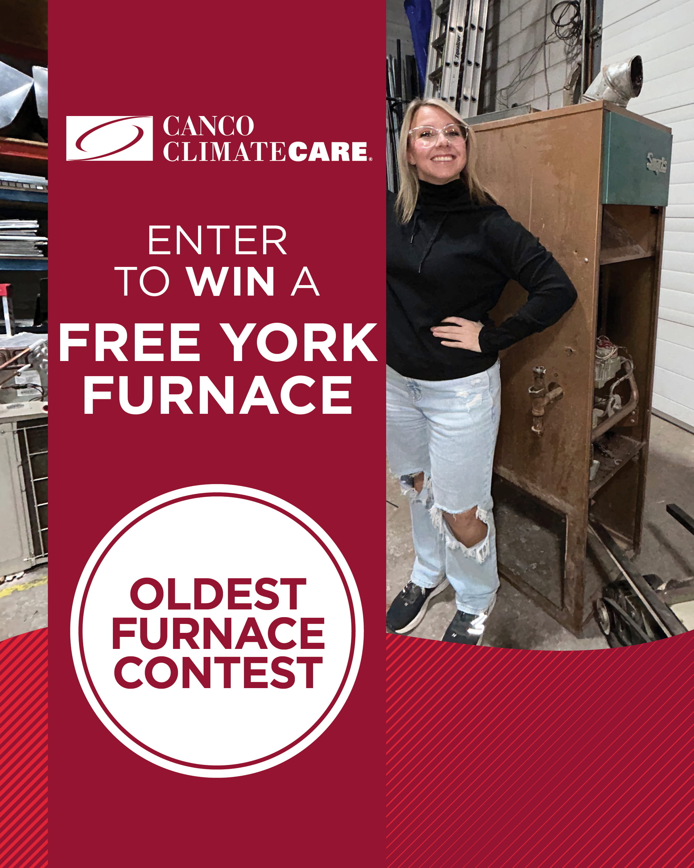 Canco ClimateCare Oldest Furnace Contest &mdash; enter to win a free YORK furnace
